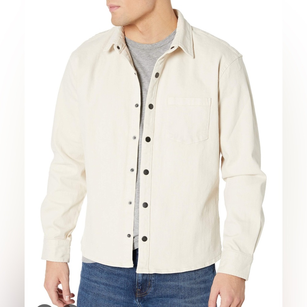 DL1961 Men’s Denim Button-Down Shirt Jacket